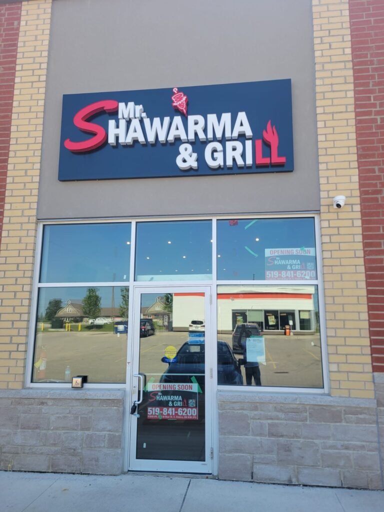 Mr. Shawarma & Grill family restaurant Elmira Ontar